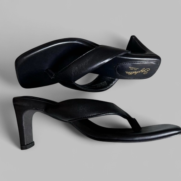 Seychelles EGO Black Leather Sandals – Women’s Size 7.5, Brand New, Retail $109 - Picture 1 of 13
